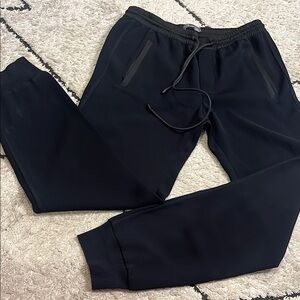 Vince Black Sweatpants with Elastic Waistband and Tapered jogger xs